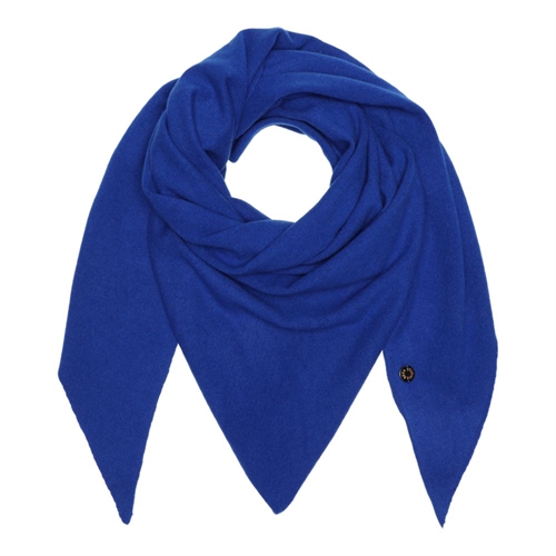 BETA STUDIOS TRIANGLE BIG SCARF AZURE BLUE